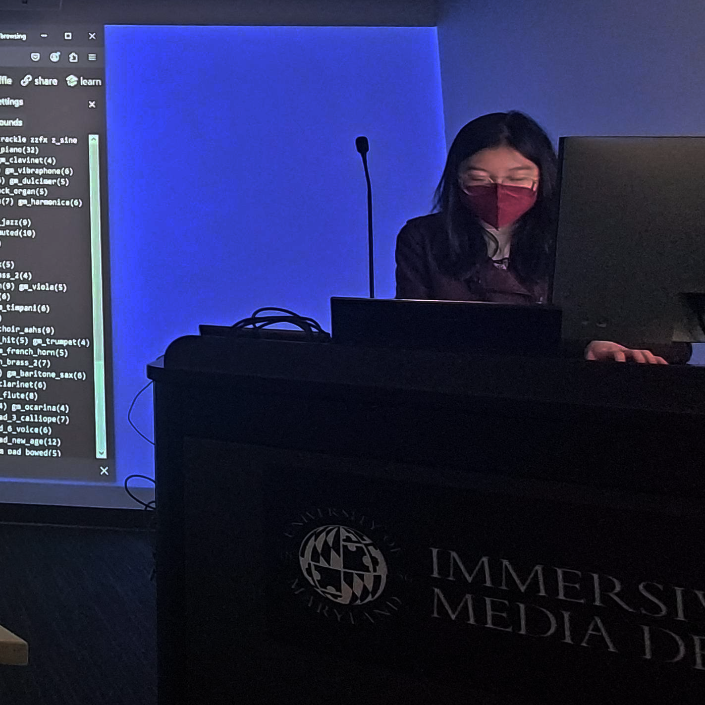 Me giving a presentation at the University of Maryland